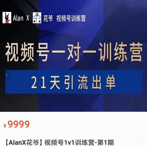 AlanX花爷·视频号引流出单训练营，视频号引流出单必杀技