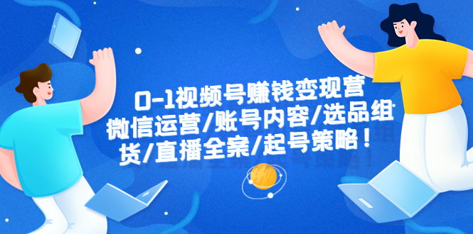 图片[1]-0-1视频号赚钱变现营：微信运营、账号内容、选品组货、直播全案、起号策略！-淘金部落