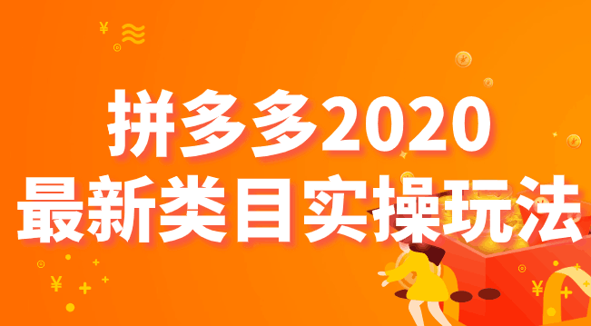 图片[1]-拼多多2020最新类目实操玩法，轻松操作到日销千单-淘金部落
