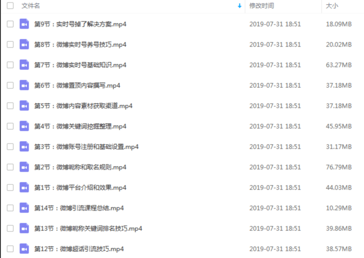 图片[1]-微博引流营销推广日引3000+粉基础操作视频课程-淘金部落