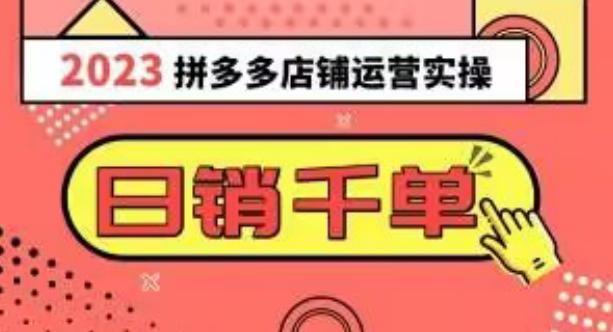 图片[1]-2023拼多多运营实操揭秘：每天30分钟日销1000＋，爆款选品技巧大全（10节课）-淘金部落