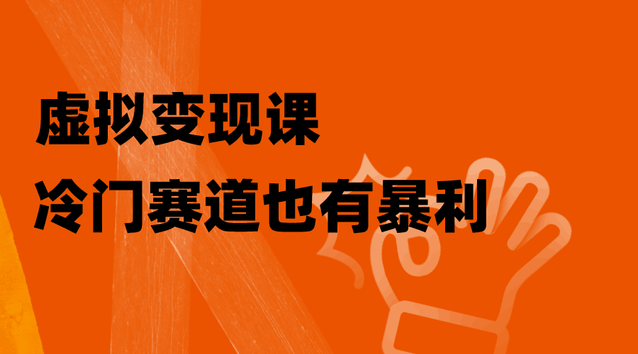 图片[1]-玩转虚拟变现课，冷门赛道也有暴利，手把手教你玩转冷门私域-淘金部落