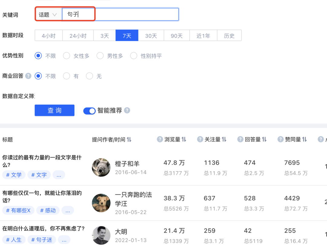 分享两个在知乎找问题的高效方法