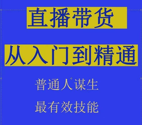 2024抖音直播带货直播间拆解抖运营从入门到精通，普通人谋生最有效技能 -1