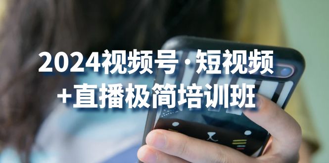 图片[1]-2024视频号·短视频+直播极简培训班：抓住视频号风口，流量红利-淘金部落
