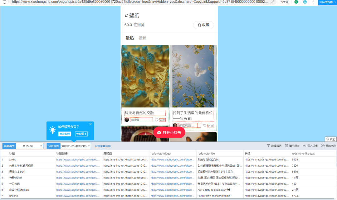 图片[9]-小红书实战100个知识点（100/03）｜后羿采集器，如何爬取小红书数据？-淘金部落