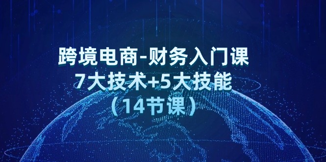 图片[1]-跨境电商-财务入门课：7大技术+5大技能（14节课）-淘金部落