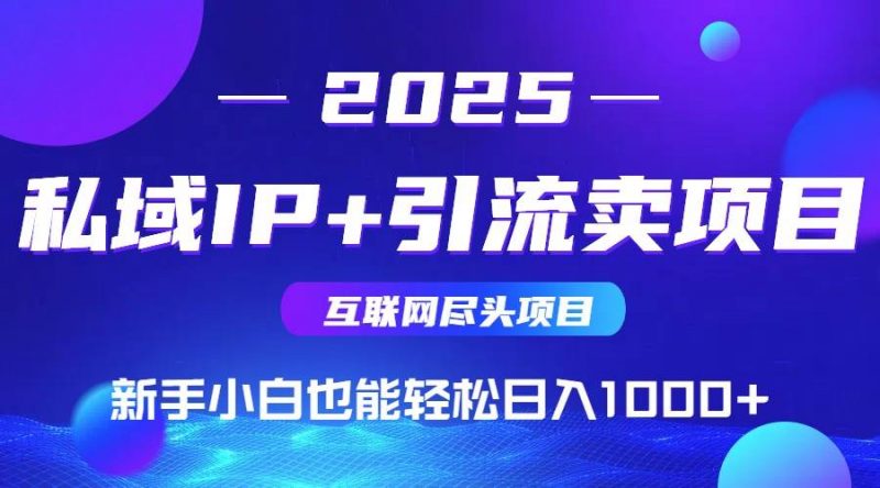 私域IP+卖项目，普通人小白也能轻松实现日入1000+ -1