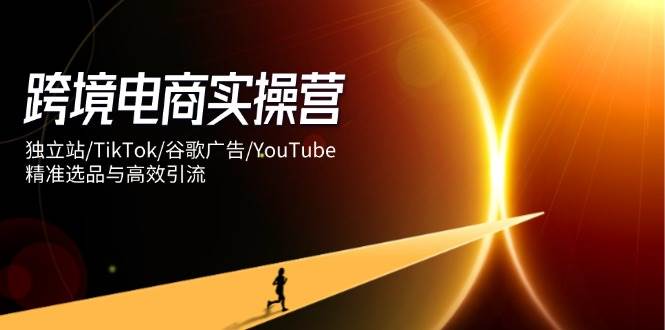 跨境电商实操营：独立站/TikTok/谷歌广告/YouTube，精准选品与高效引流 -1