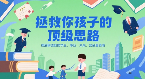 付费文章：拯救你孩子的顶级思路，彻底聊透他的学业、事业、未来，含金量满满 -1