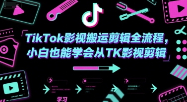TikTok影视搬运剪辑全流程，小白也能学会从TK影视剪辑 -1