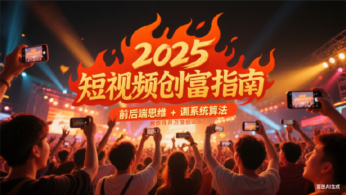 2025短视频创富指南，前后端思维 + 系统算法，教你月入过万变现路径 -1