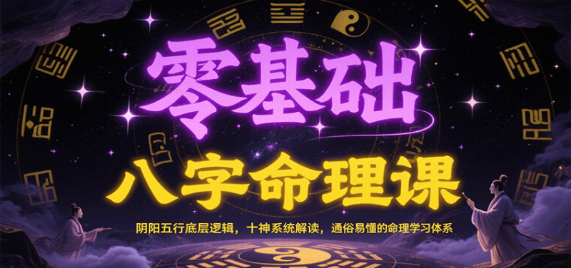 零基础八字命理课：阴阳五行底层逻辑，十神系统解读，通俗易懂的命理学习体系 -1